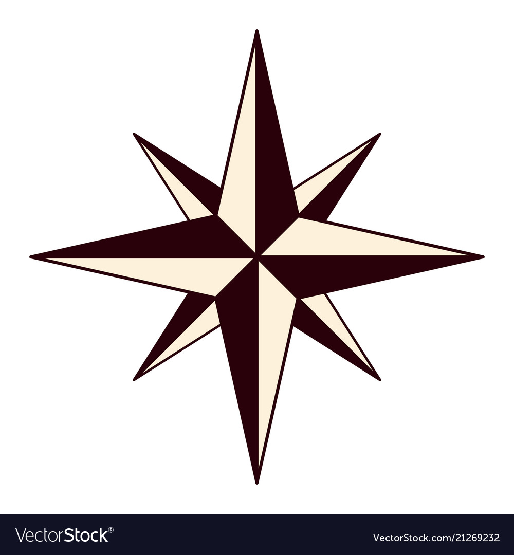 Emblem of the compass rose