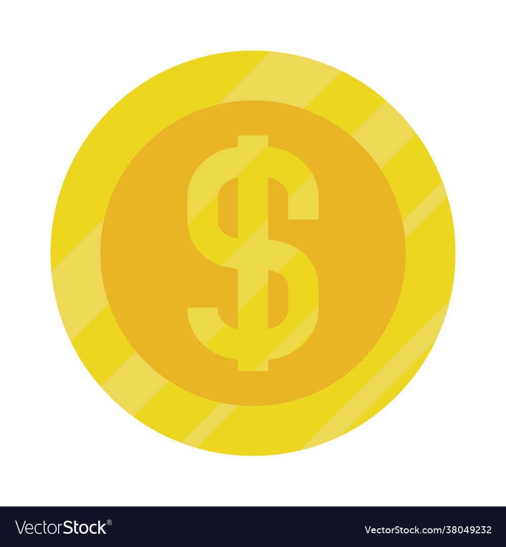 Money coin icon Royalty Free Vector Image - VectorStock