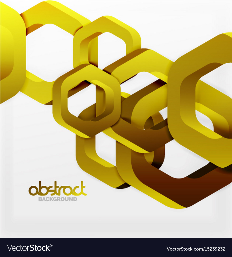 Overlapping hexagons design background