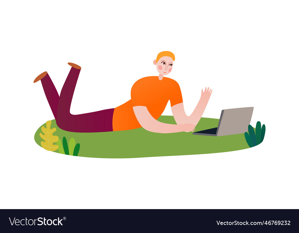 Park flat Royalty Free Vector Image - VectorStock