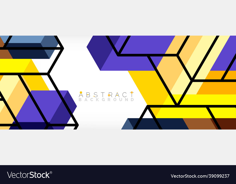 Abstract background 3d cubes cubic elements vector image Abstract background 3d cubes cubic elements