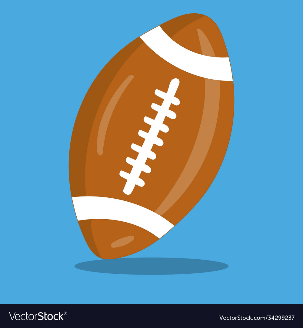 American football brown ball 15 Royalty Free Vector Image