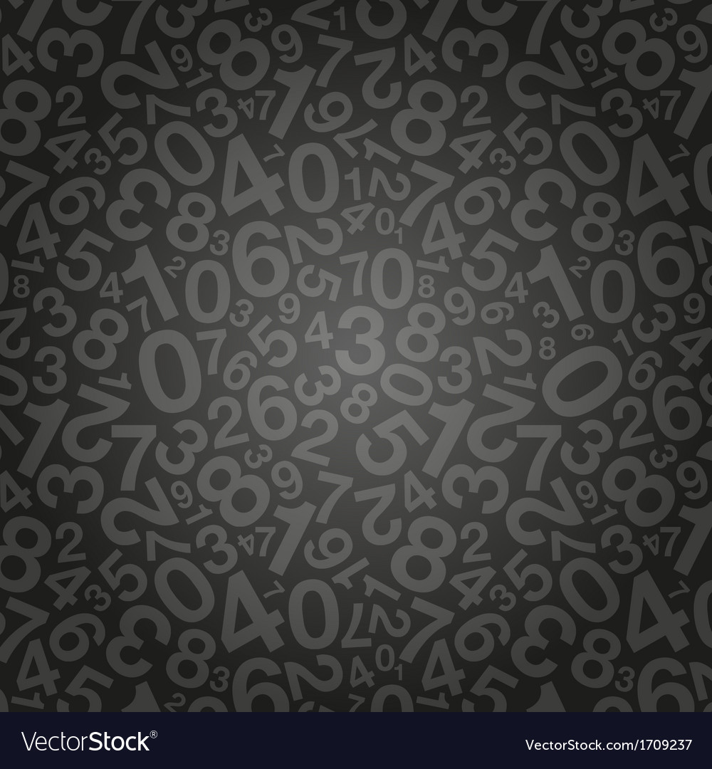 Black Number Pattern Background