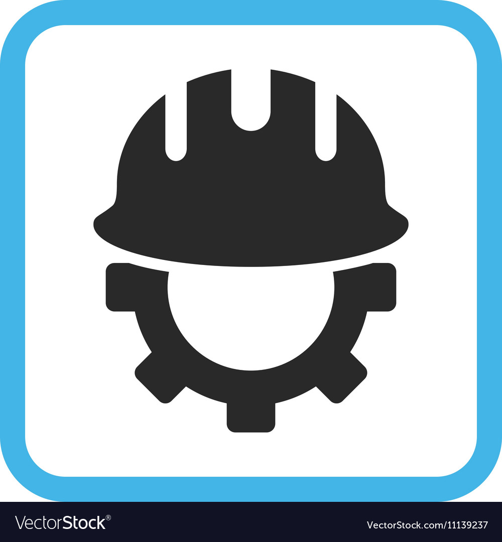 Development hardhat icon in a frame