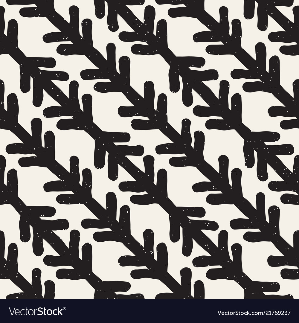 Hand drawn style seamless pattern abstract grungy