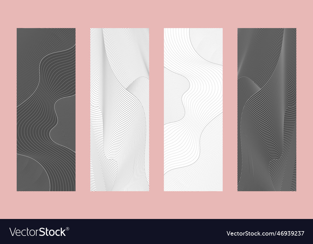 Linear composition a set of layouts vector image Linear composition a set of layouts