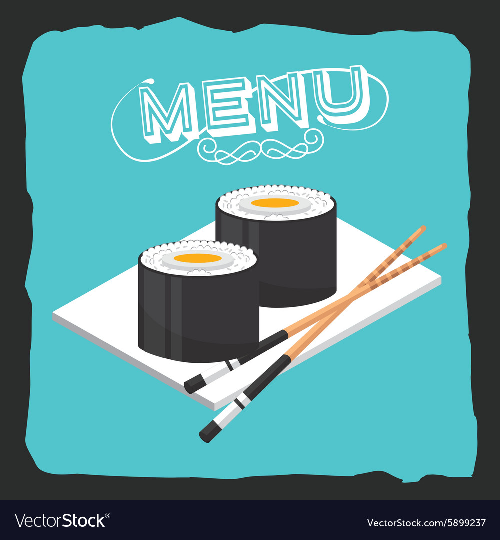 Menu japanese food Royalty Free Vector Image - VectorStock