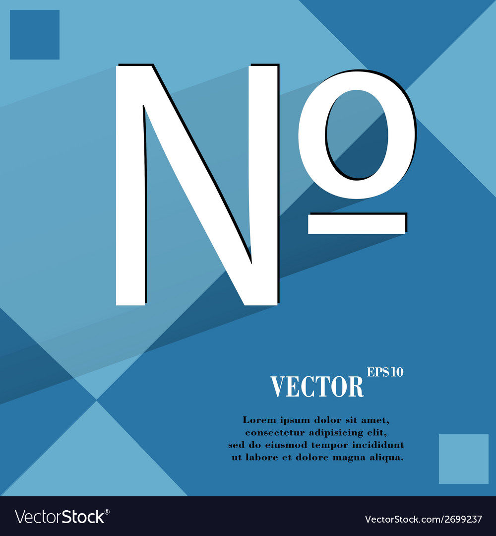 Number flat modern web design on a geometric