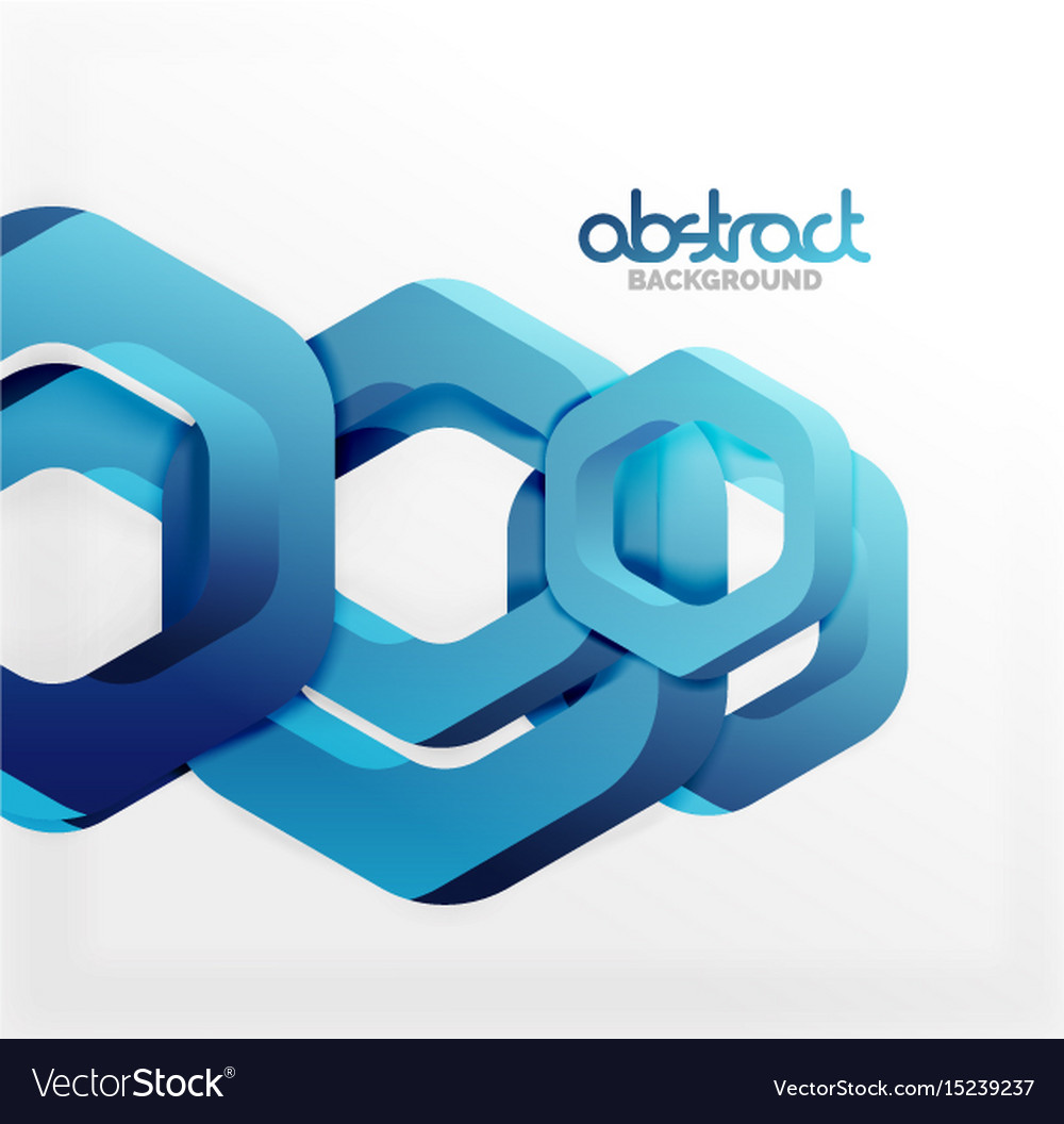 Overlapping hexagons design background