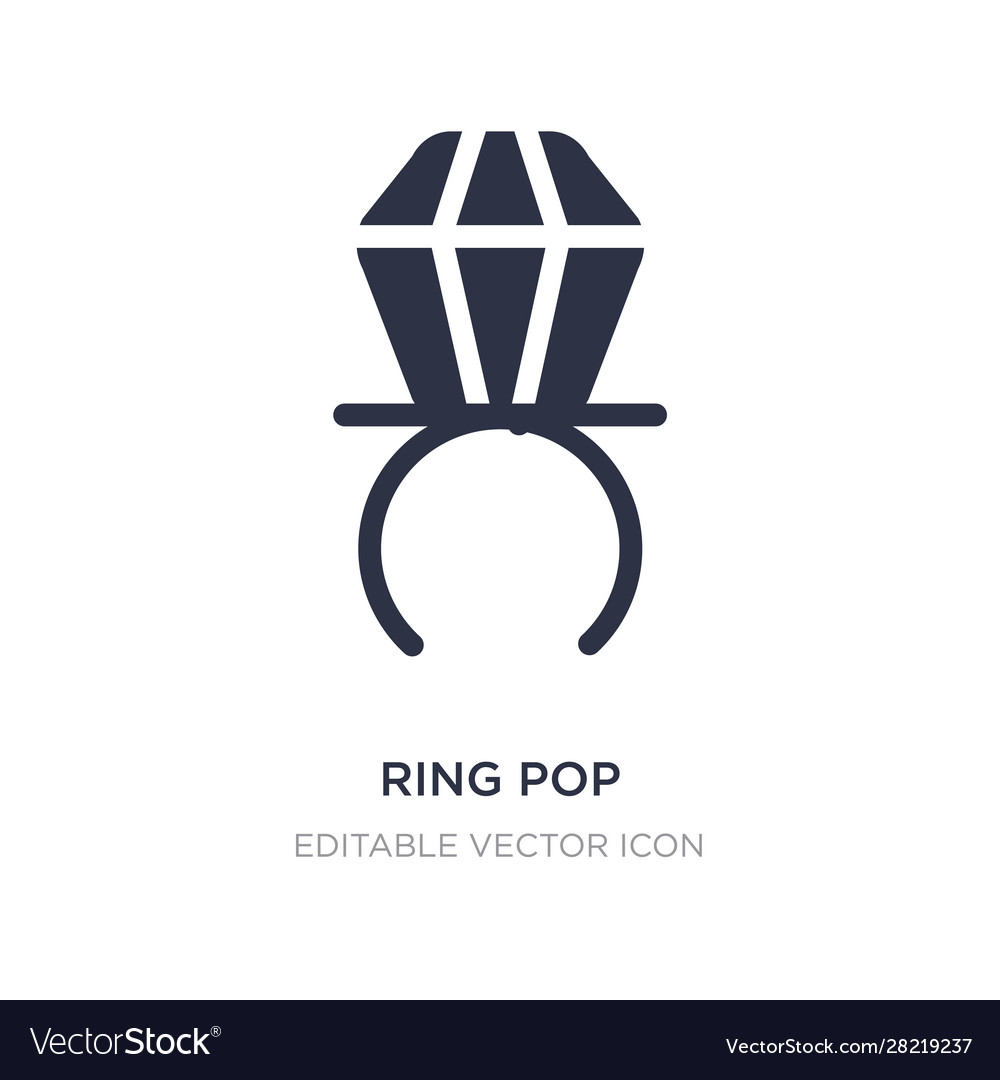 Ring pop icon on white background simple element