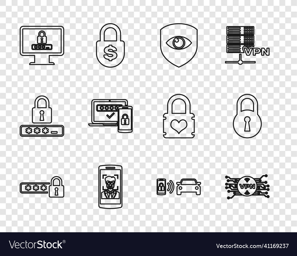 Set line password protection vpn with microchip