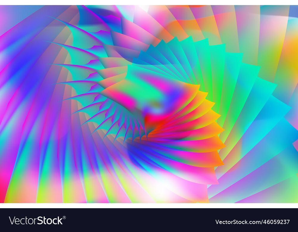 Vibrant swirl gradient background abstract color Vector Image Vibrant swirl gradient background abstract color