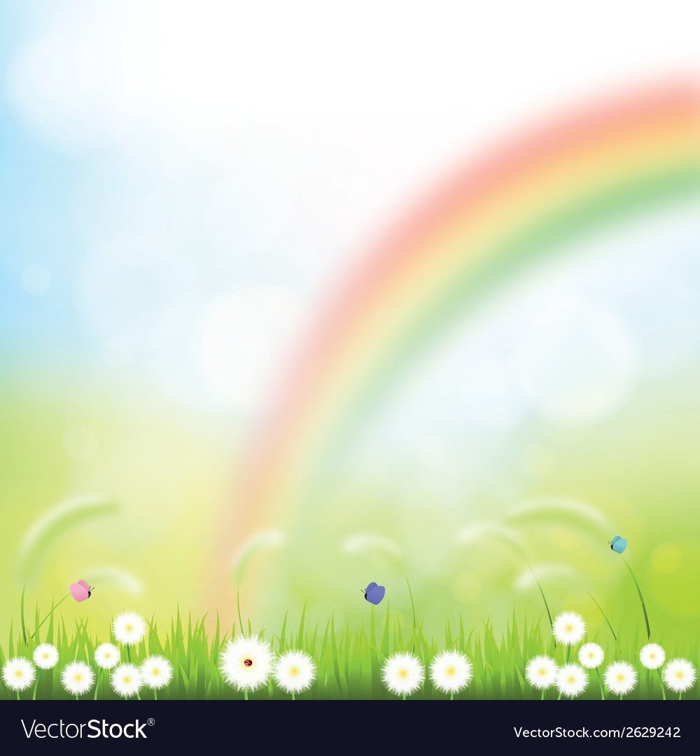 Abstract spring background with some special Vector Image