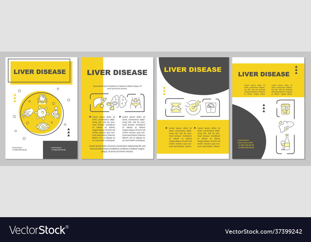 Liver disease brochure template