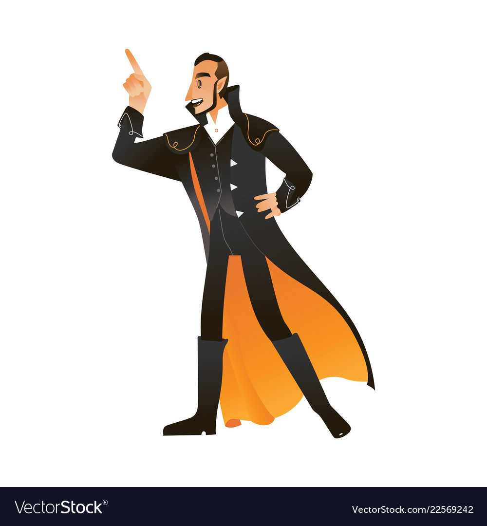Man in vampire or count