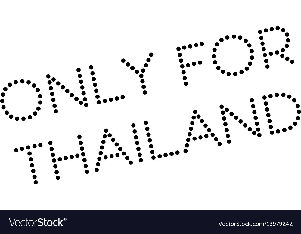 Only for thailand rubber stamp