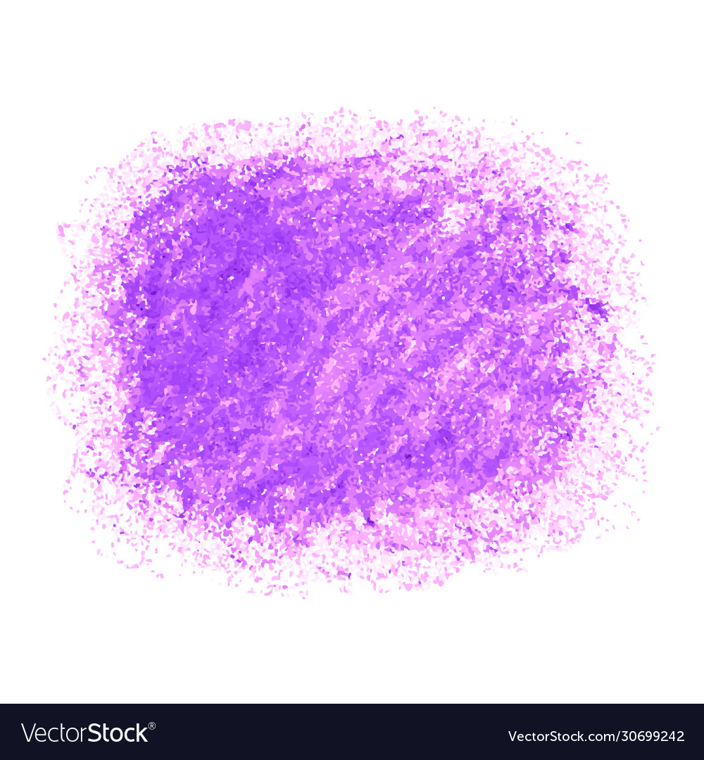 Purple crayon scribble texture stain isolated on Vector Image