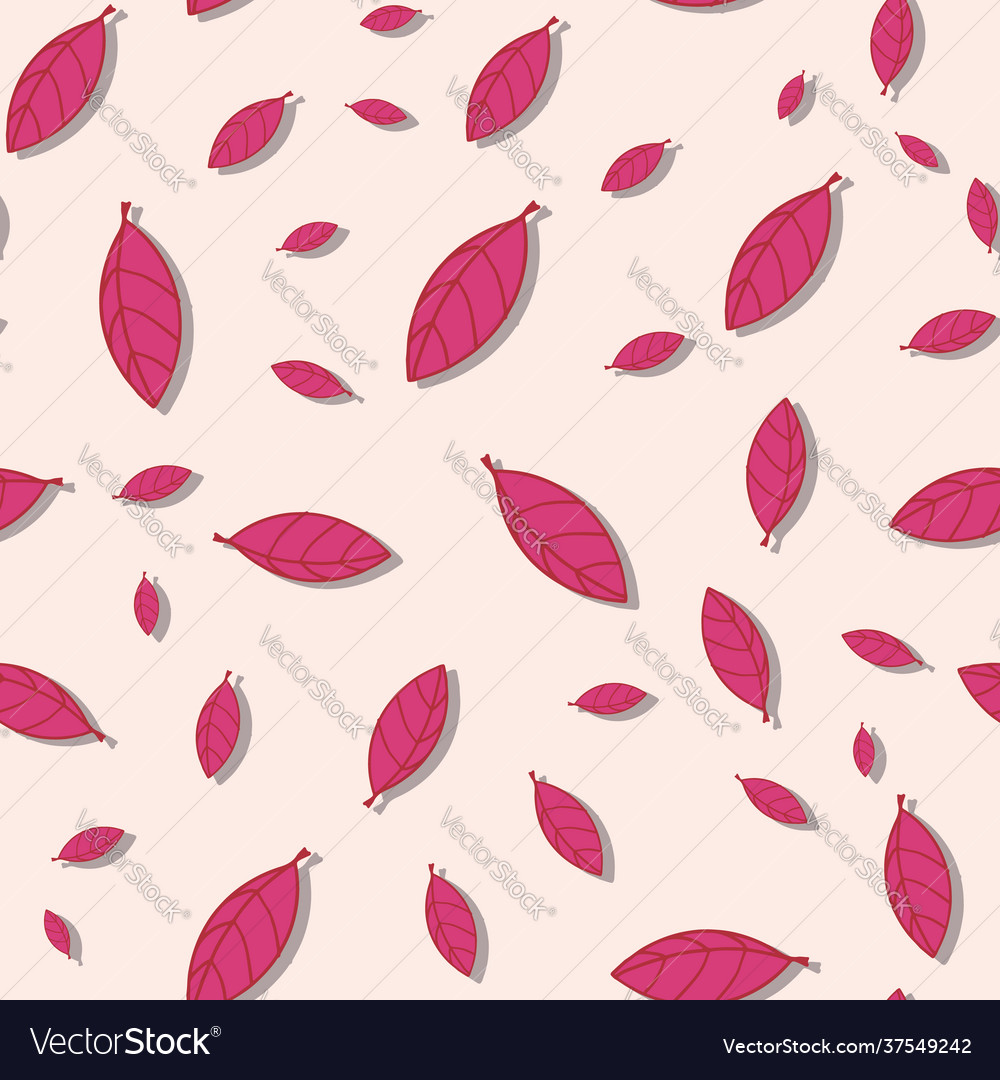 Seamless repeat pattern print with red vector image Seamless repeat pattern print with red