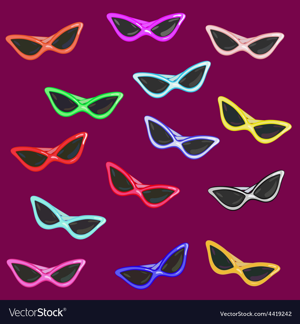 Sunglasses Royalty Free Vector Image Vectorstock 2727