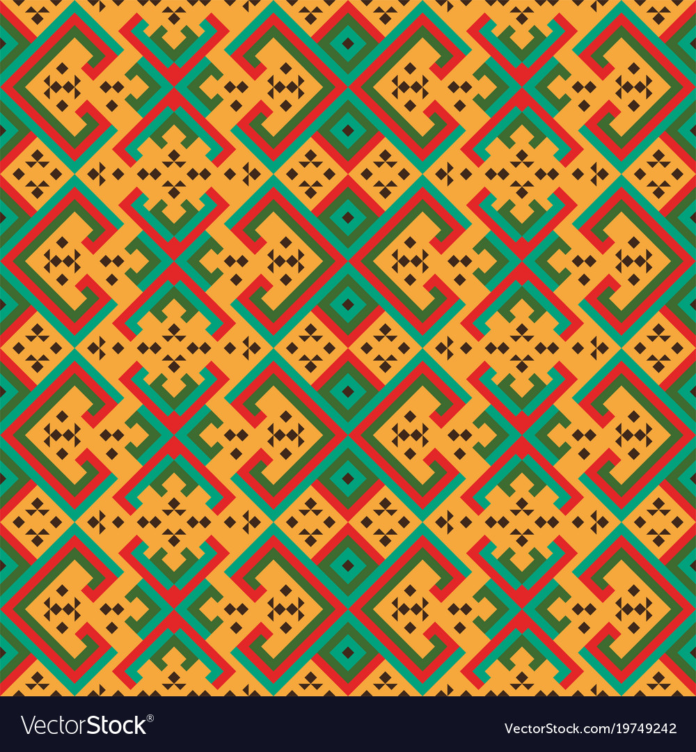 Tribal mexican seamless pattern Royalty Free Vector Image