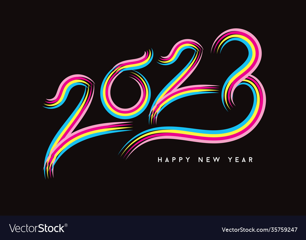 2023 New Year Typography Celebration