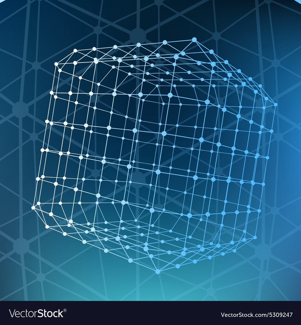 Abstract mesh polygonal background scope