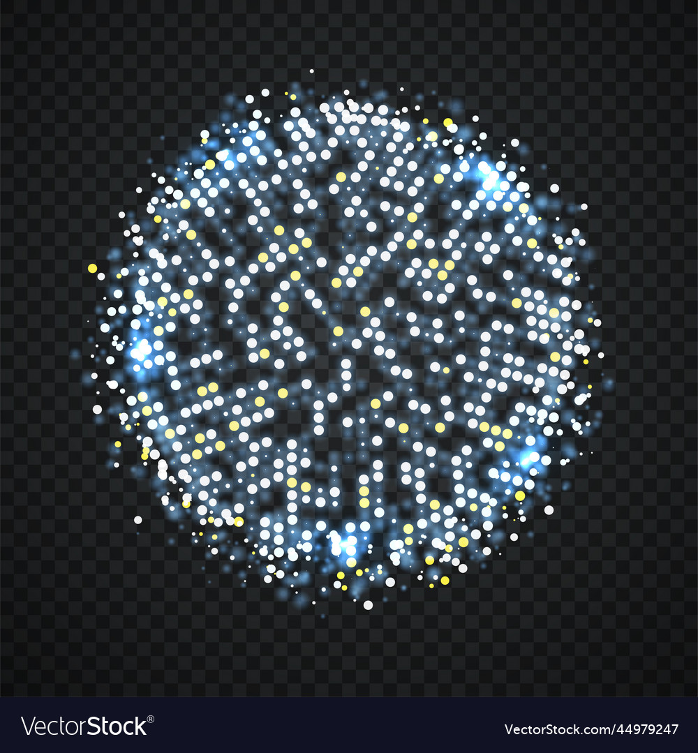 Abstract sphere consisting of points vector image Abstract sphere consisting of points