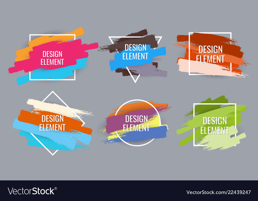 Frame for text modern art graphics vector image Frame for text modern art graphics