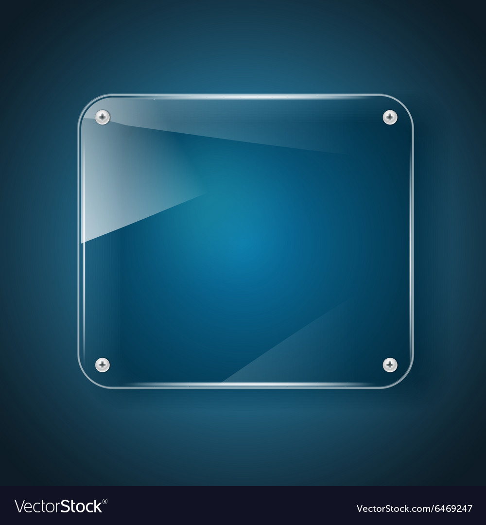 Glass background blue
