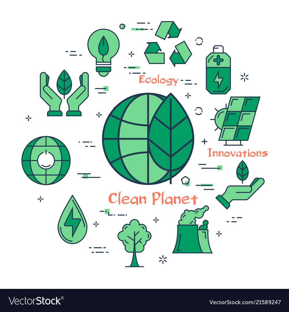 Green planet concept of future innovations