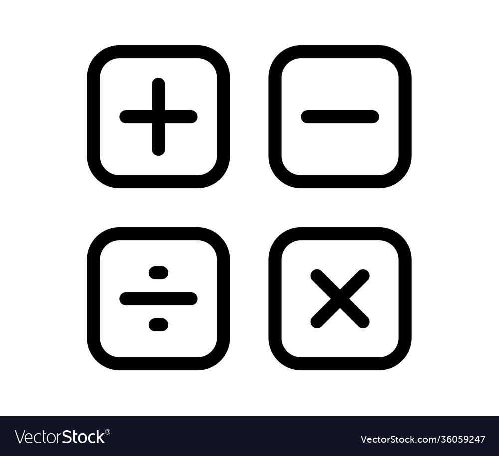 Math calculate accounting single isolated icon