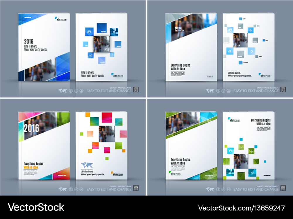 Modern Business Brochure Cover Royalty Free Vector Image