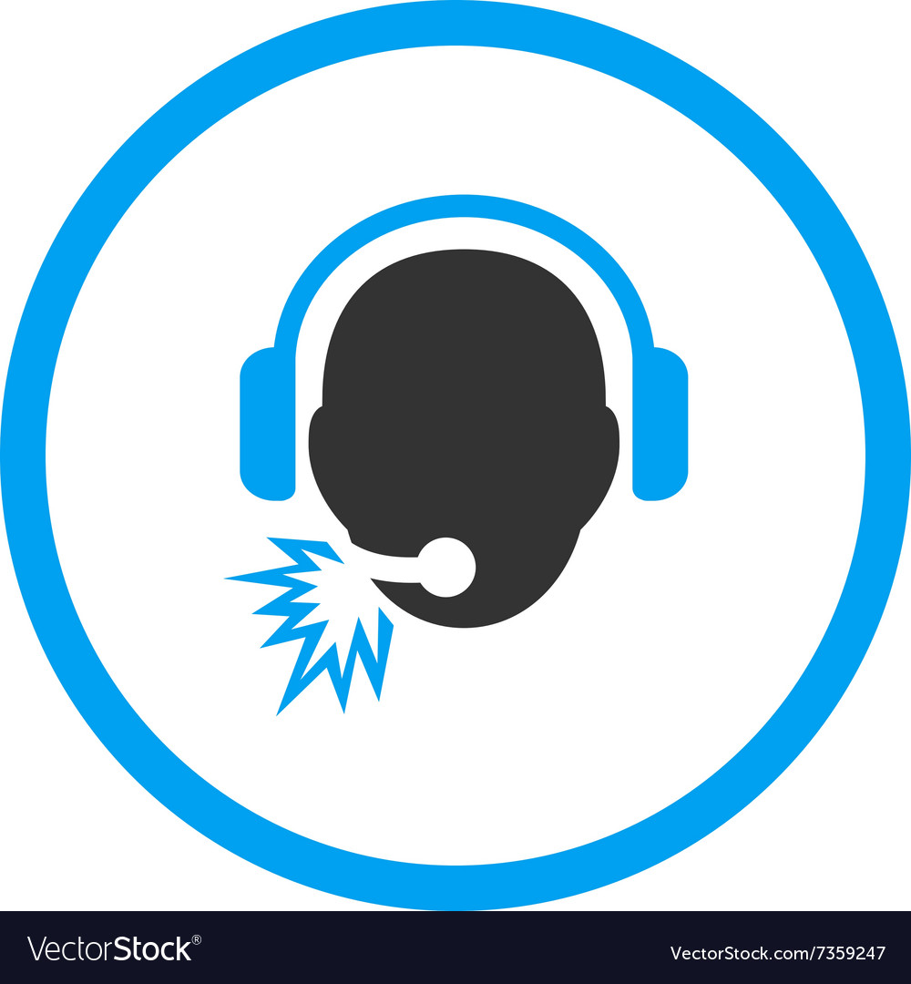 Operator message rounded icon