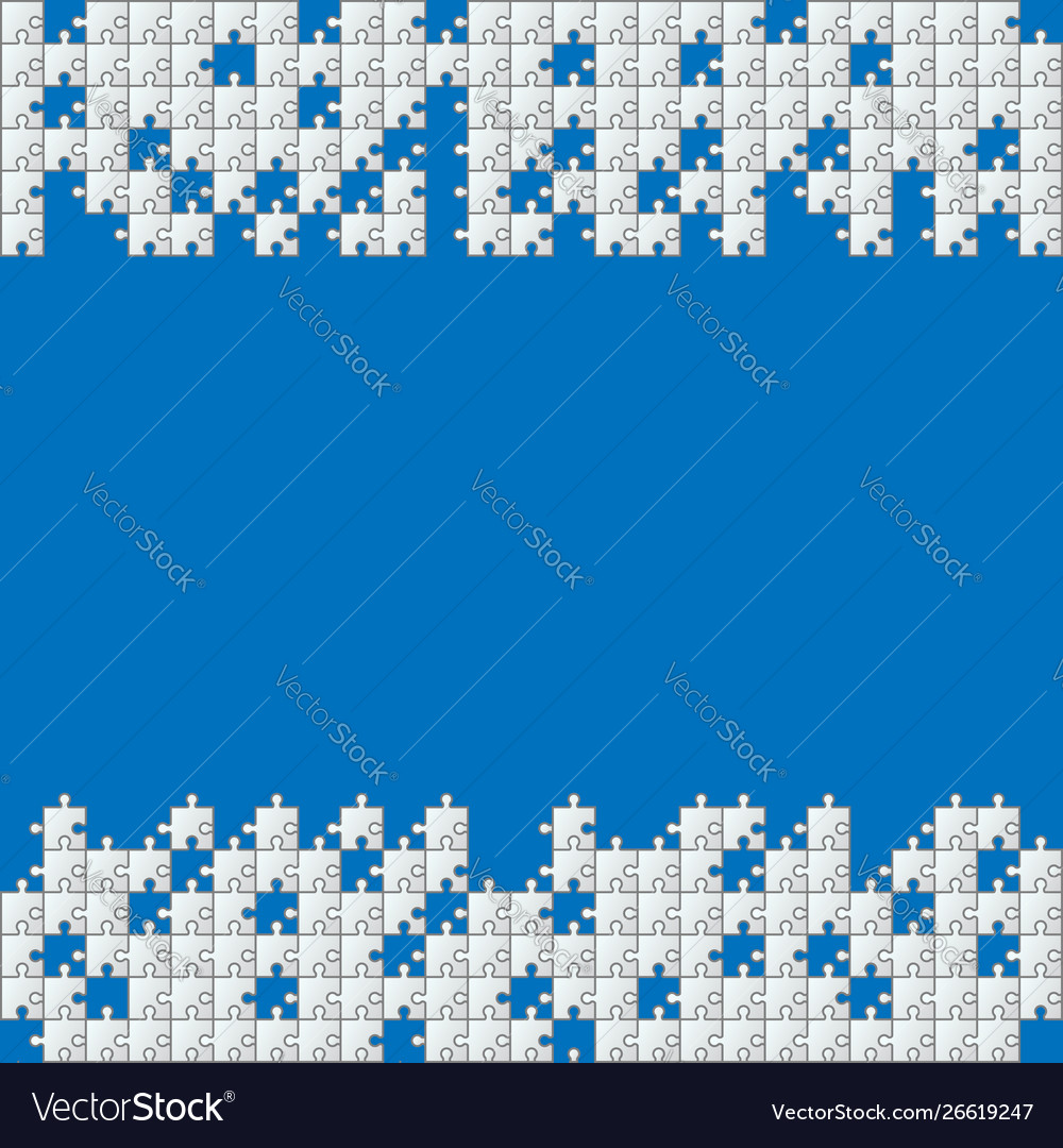 Puzzle pattern vector image Puzzle pattern