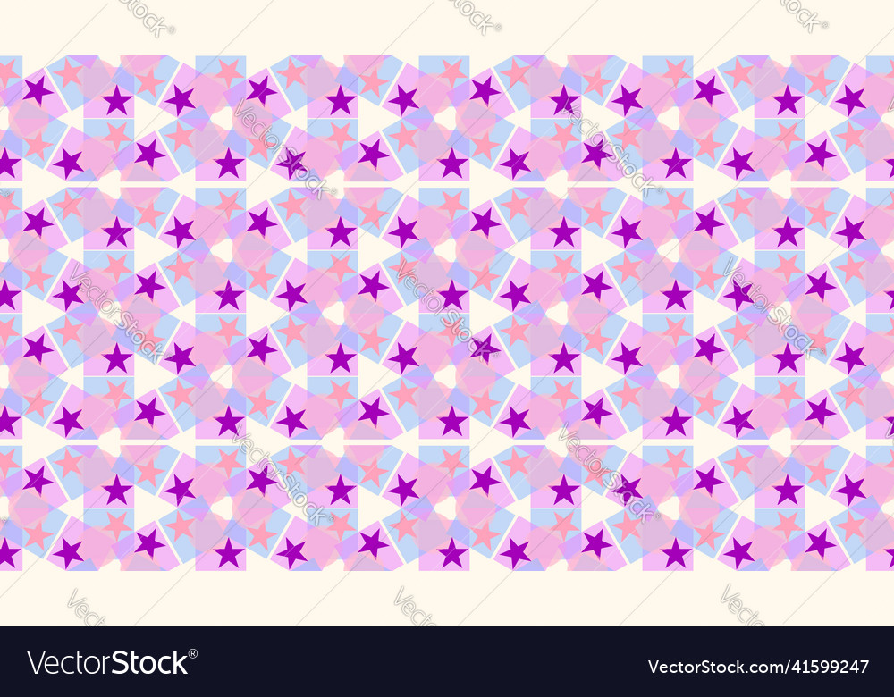 Seamless geometric pattern with circles squares