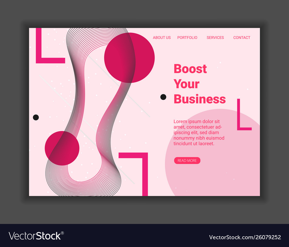 Abstract background with dynamic linear waves vector image Abstract background with dynamic linear waves