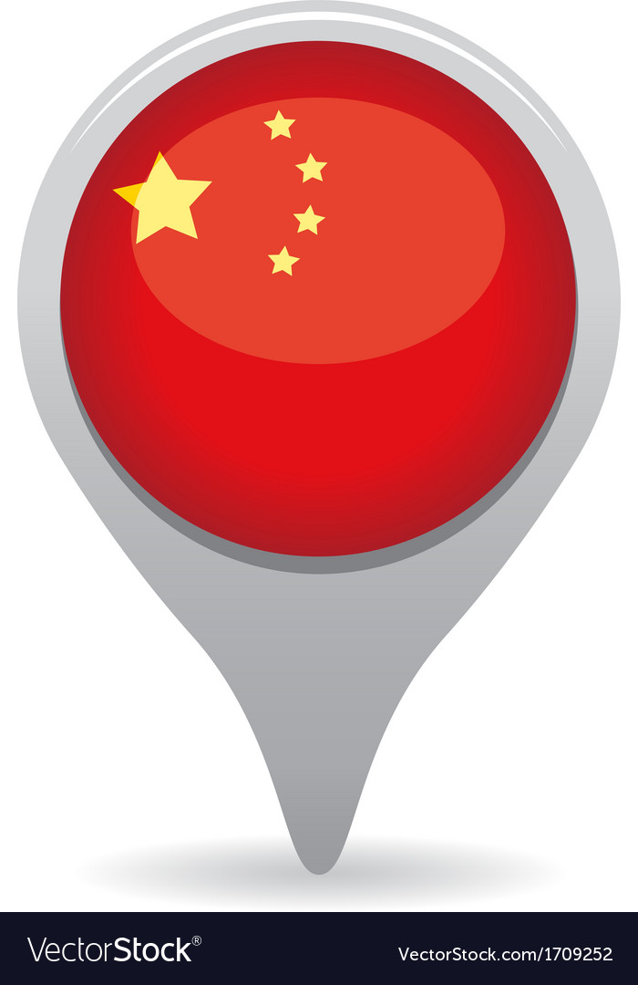 China Flag Pointer Icon
