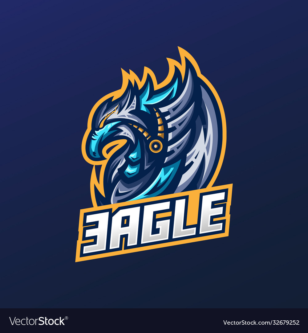 Eagle mascot logo