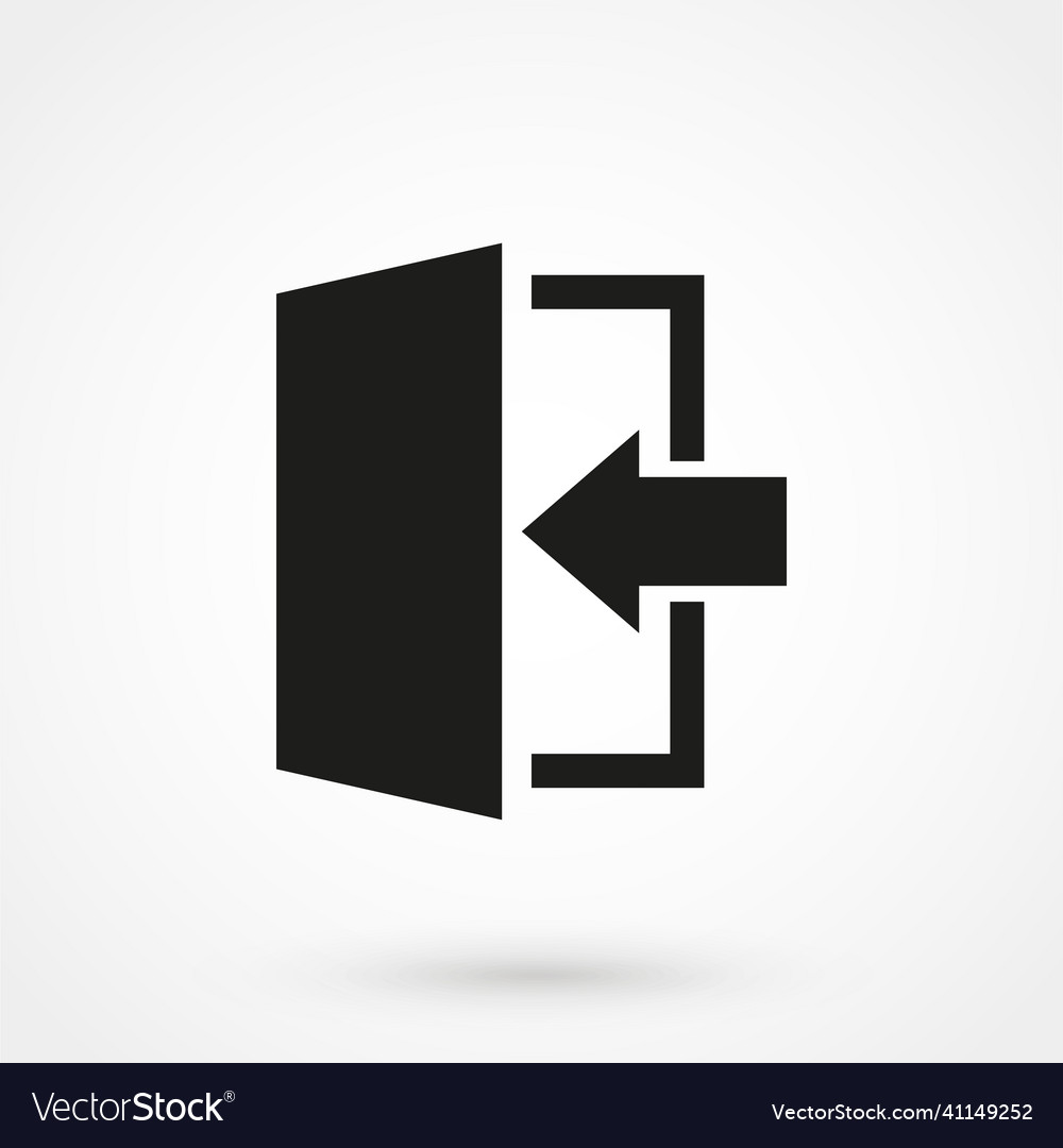 Exit icon in a simple style