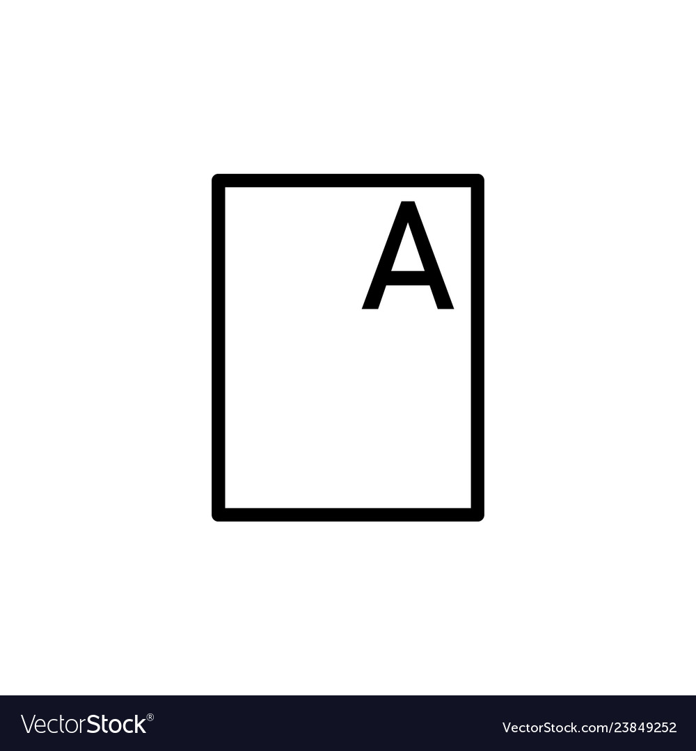Files word a icon can be used for web logo mobile vector image Files word a icon can be used for web logo mobile