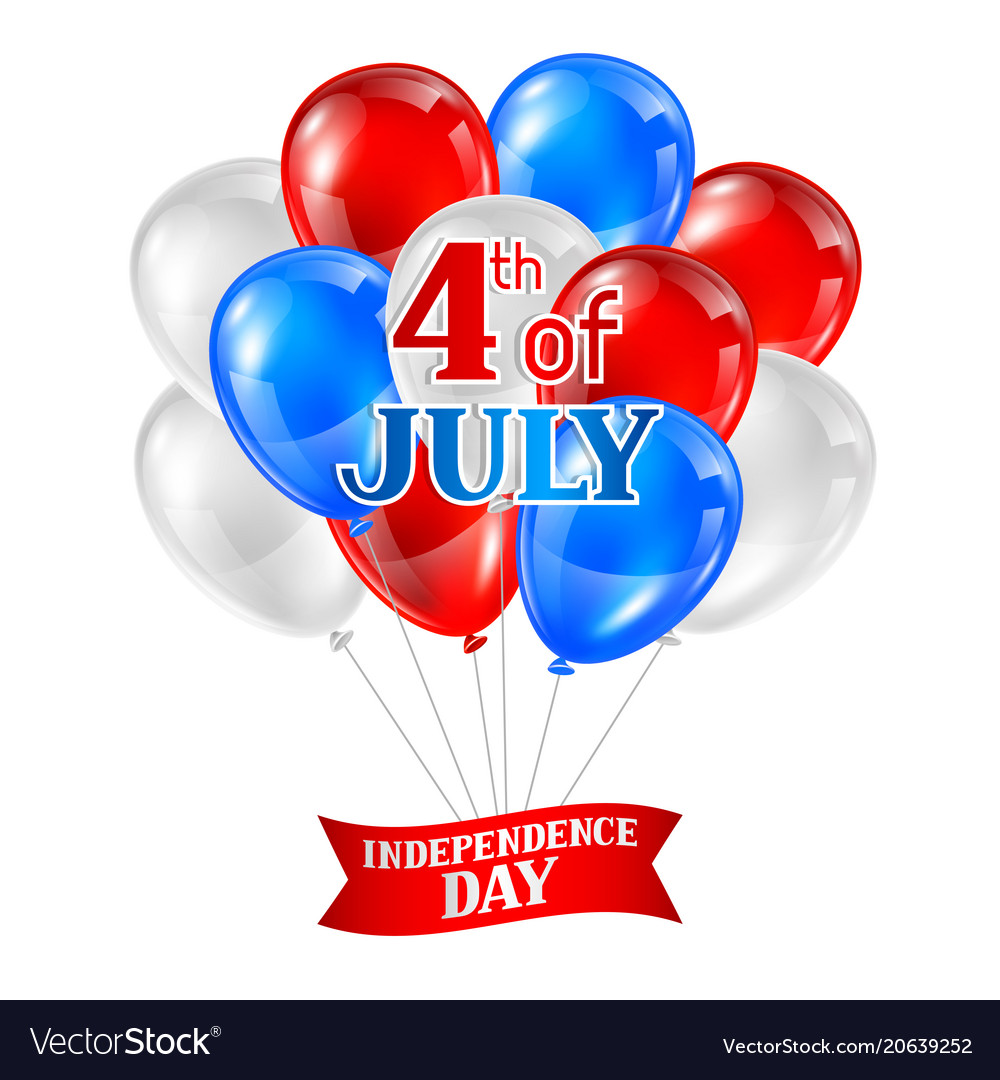 Fourth of july independence day greeting card