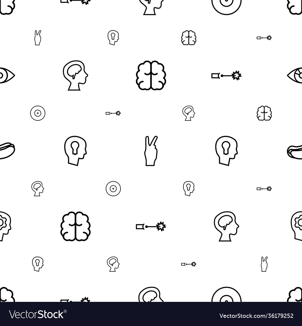Idea icons pattern seamless white background