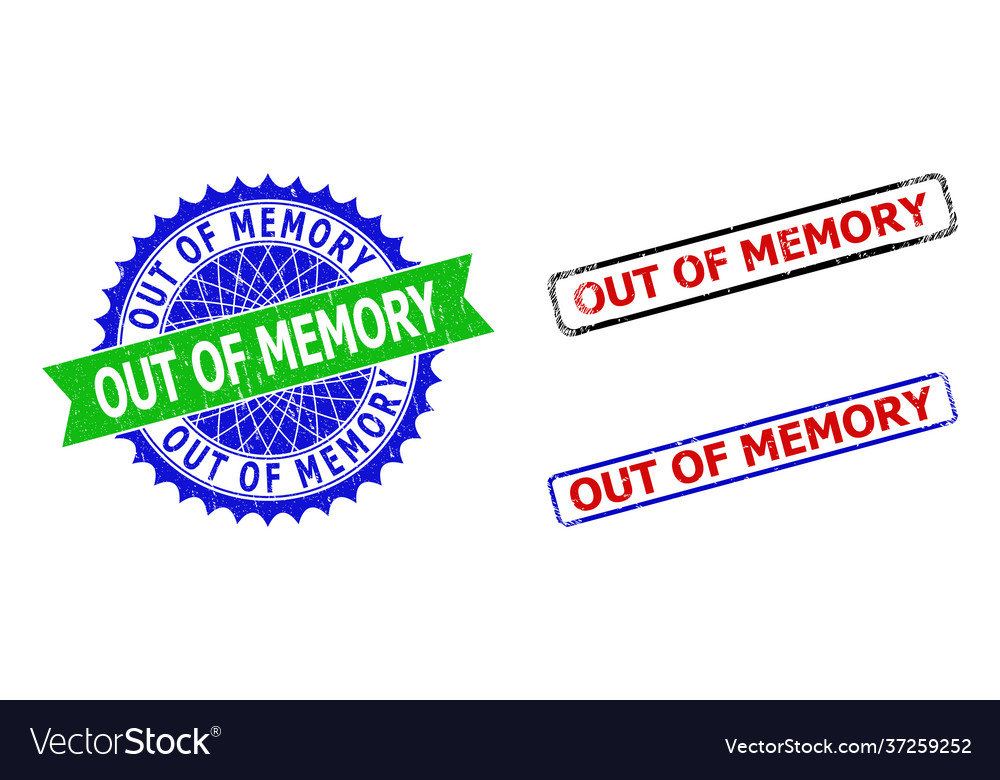 Out of memory rosette and rectangle bicolor