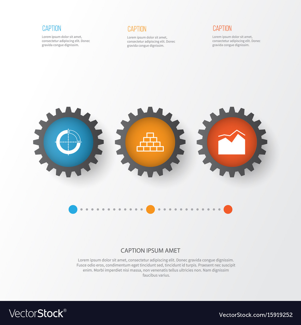 Set of graphs diagrams and statistics icons