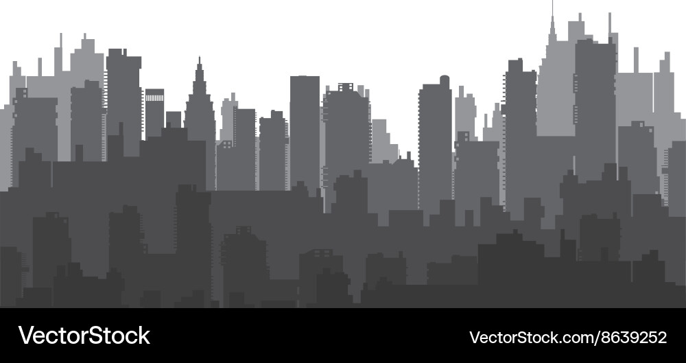 Silhouette Of A City Royalty Free Vector Image