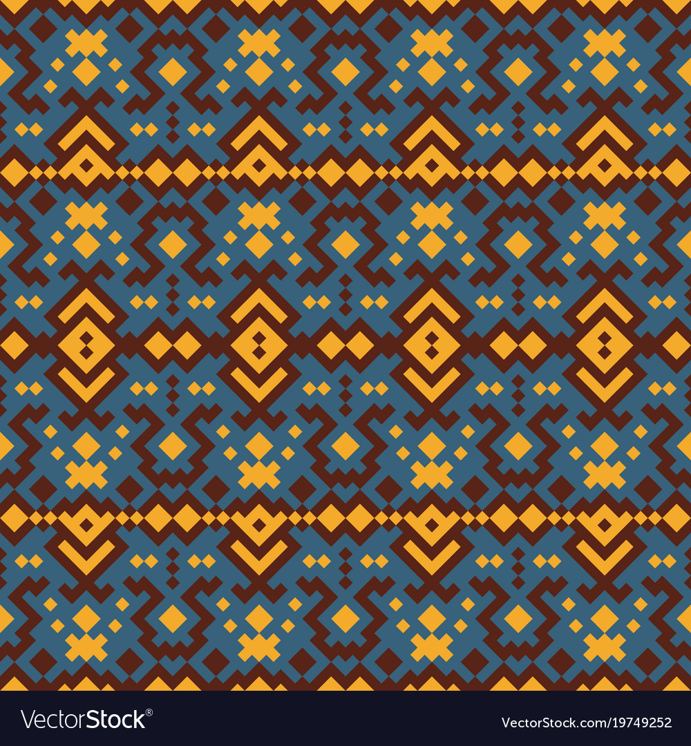 Tribal ethnic geometric pattern Royalty Free Vector Image