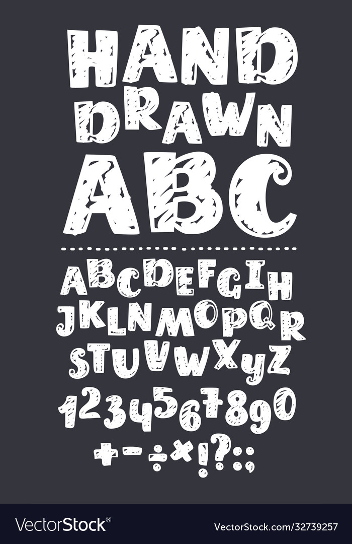 Chalkboard Alphabet - Caps