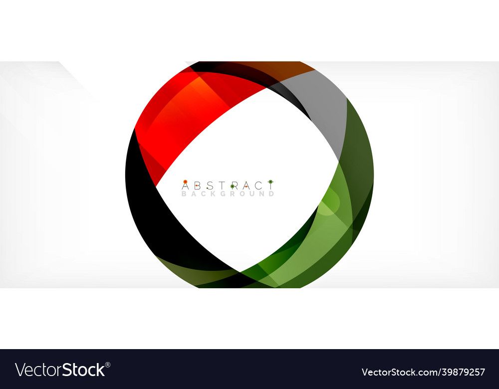 Color circle shapes minimal geometric background