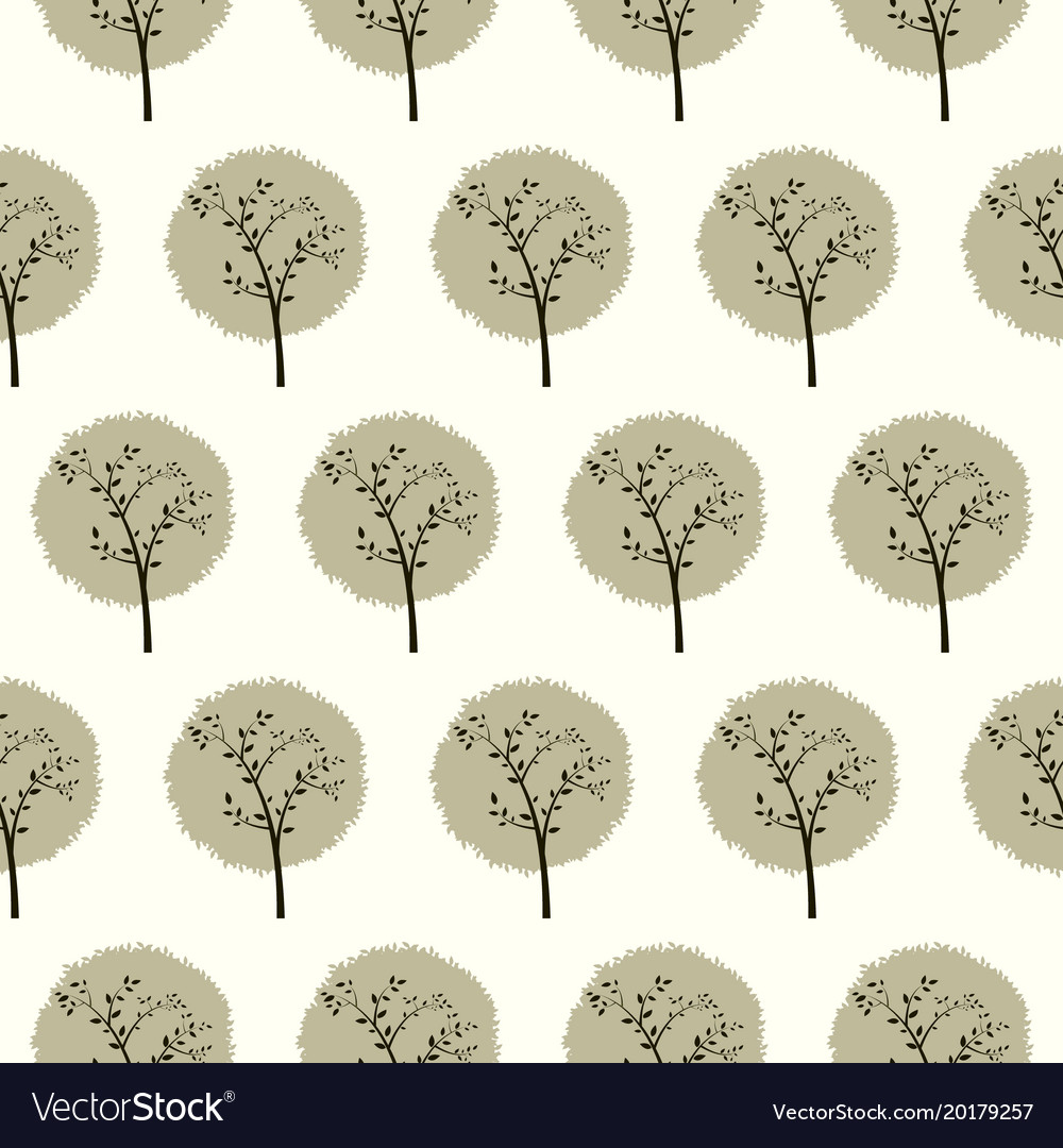 Forest seamless pattern with various type