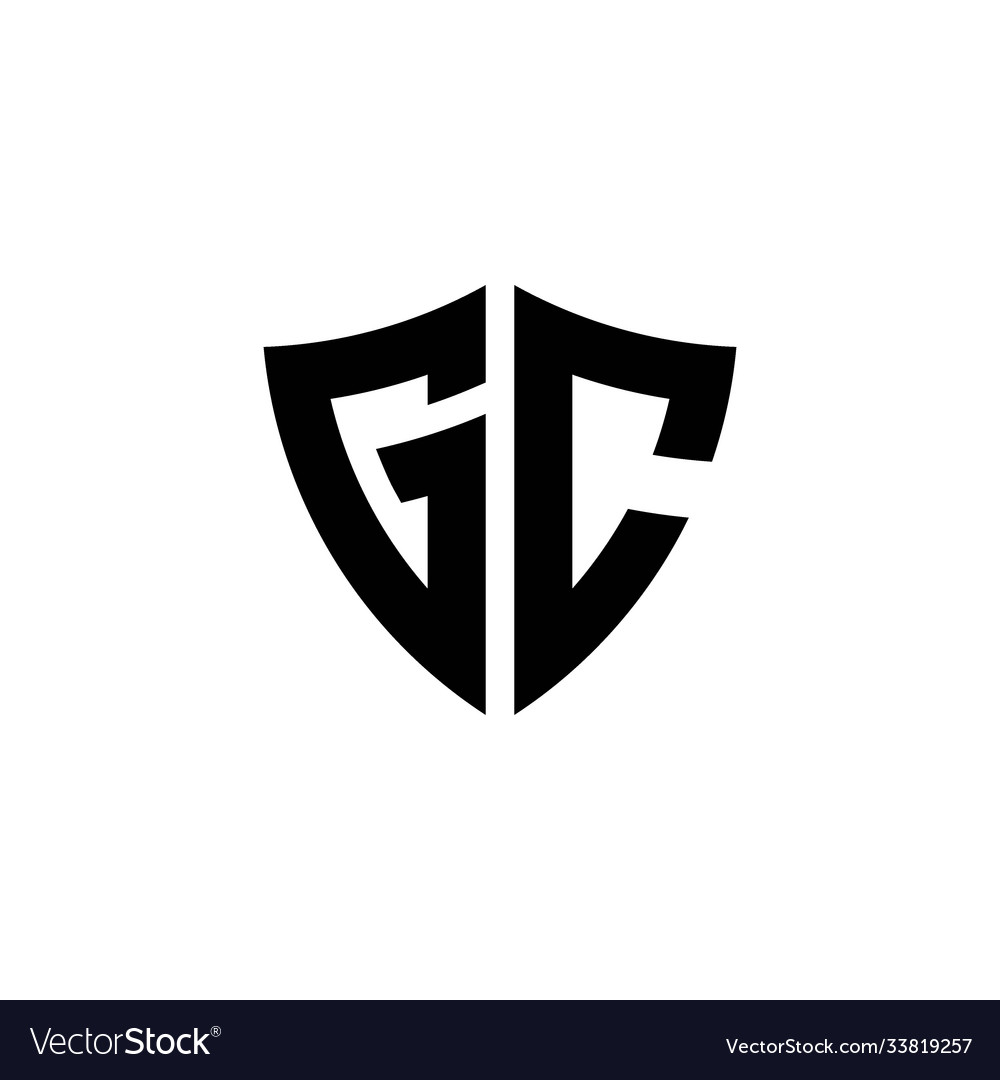 GC Monogram Shield Logo - Elegant Initial Mark